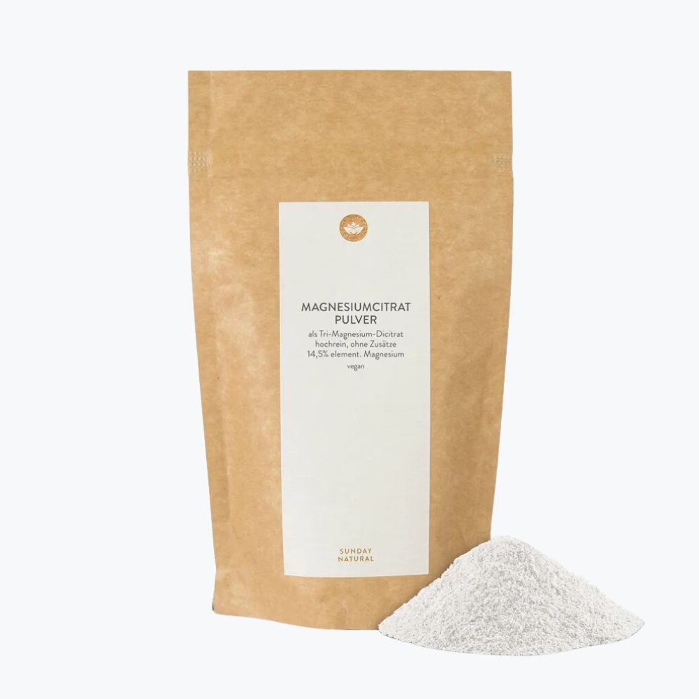Цитрат Магній 200 г | Magnesium Citrate Pulver від Sunday Natural