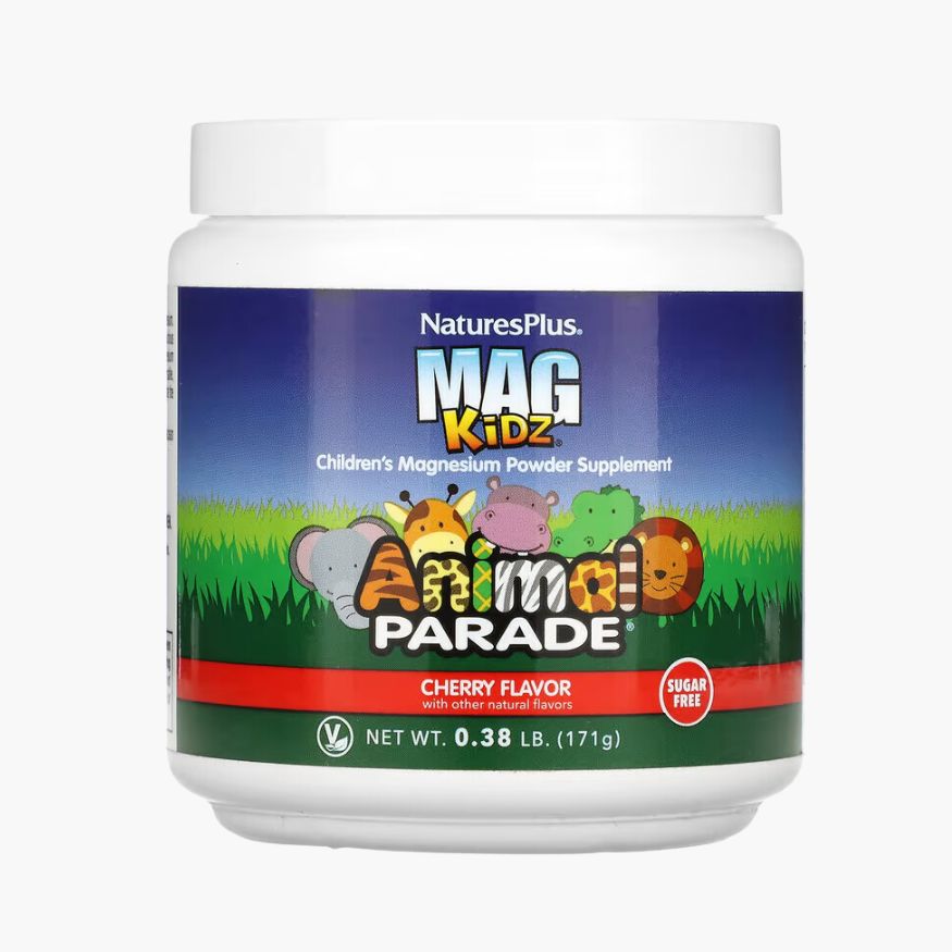 Дитячий магній Natures Plus – підтримка нервової системи | Animal Parade Children’s Magnesium Powder Cherry | 171 g