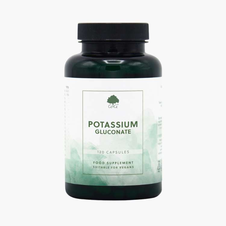 Глюконат калію від G&G – підтримка кров’яного тиску та нервової системи | Potassium Gluconate | 120 капсул