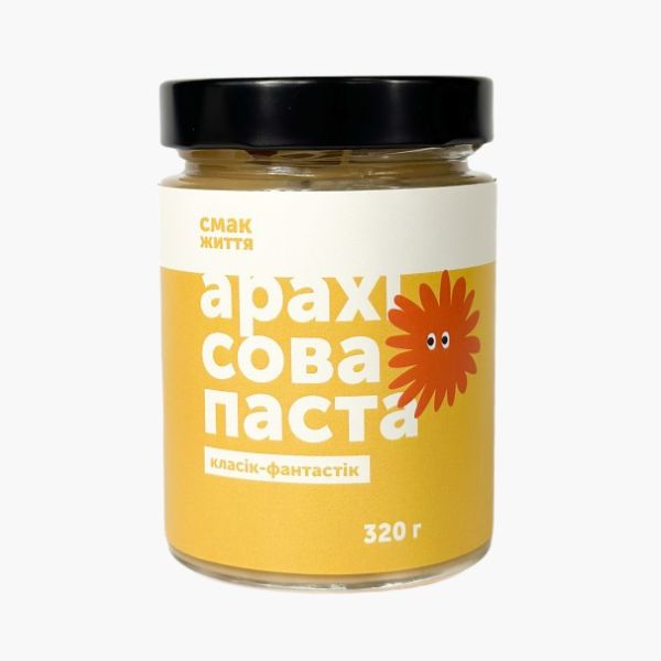 Арахісова паста без цукру від Смак Життя – джерело кальцію і вітамінів групи B