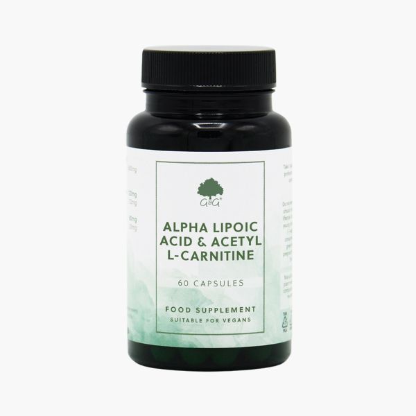 Альфа-ліпоєва кислота та Ацетил-L-карнітин від G&G | Alpha Lipoic Acid &Acetyl L-Carnitine від G&G | 60 капсул