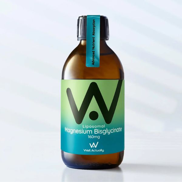 Рідкий Магній Бісгліцинат | Liquid Liposomal Magnesium Bisglycinate by Well Actually | 250 мл