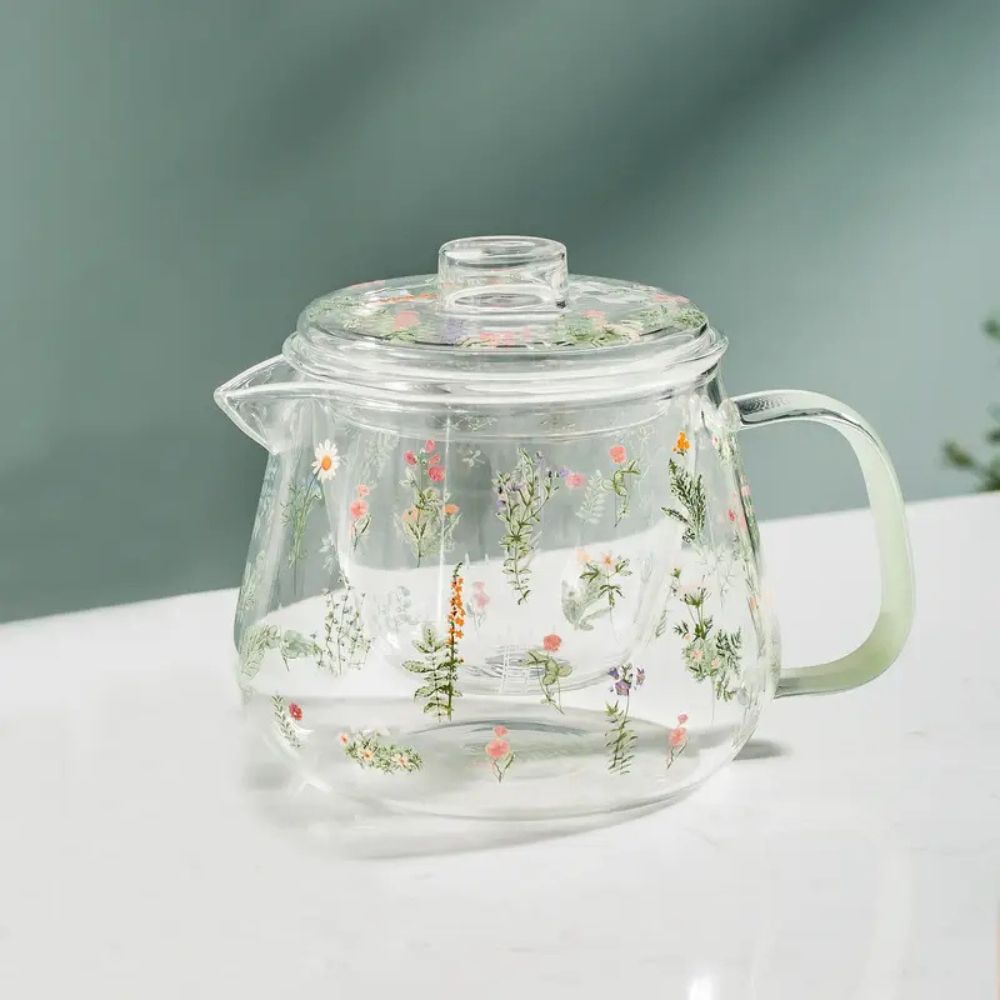 Скляний заварник для чаю – для справжніх поціновувачів чаю та ботаніки | 500 мл