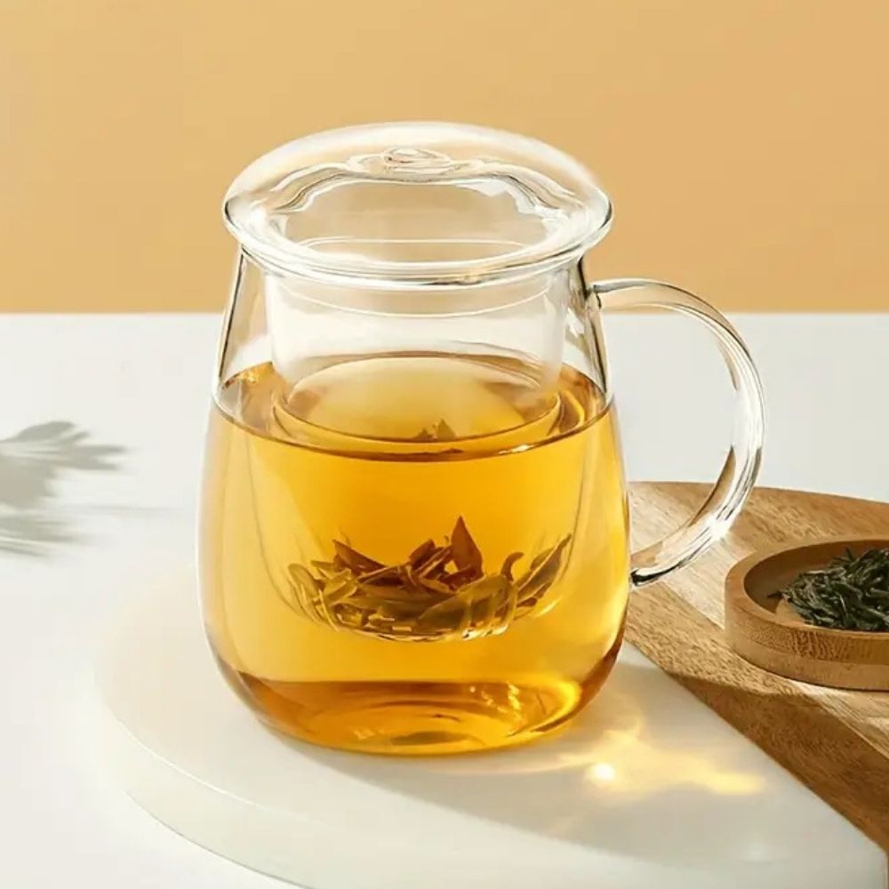 Чашка-заварник зі скла з інфузером, 400 мл | Купити в Україні