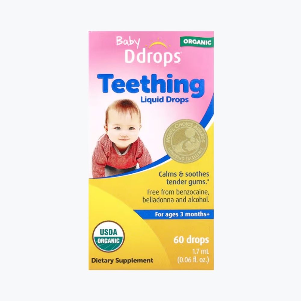 Ddrops Organic Baby Teething Liquid Drops – натуральне рішення для прорізування зубів