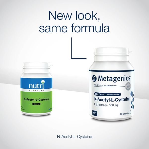 N-ацетилцистеїн Metagenics природна підтримка детоксикації та імунітету | N-Acetyl-L-Cysteine (NAC) 90 Capsules