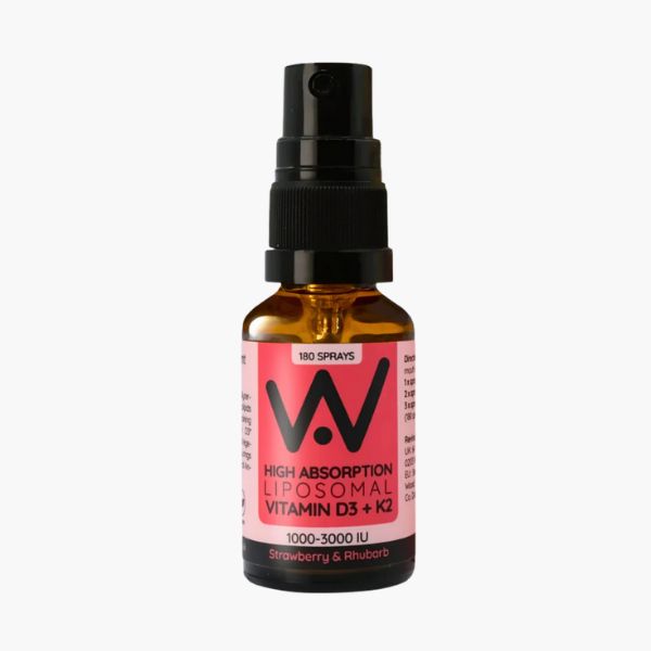 Липосомальный спрей д3 и к2 со вкусом клубники и ревеня – Well.Actually | Liposomal Vitamin D3 & K2 Oral Spray | 180 sprays