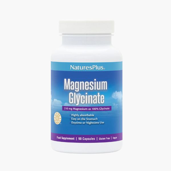 Гліцинат магнію для підтримки нервової системи та м’язів | Nature’s Plus Magnesium Glycinate | 90 капсул