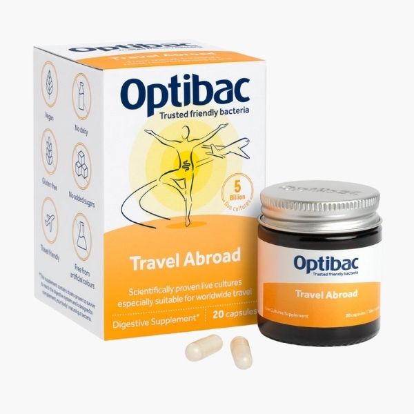 Пробіотики при подорожах від Optibac | Optibac Travel Abroad | 20 капсул