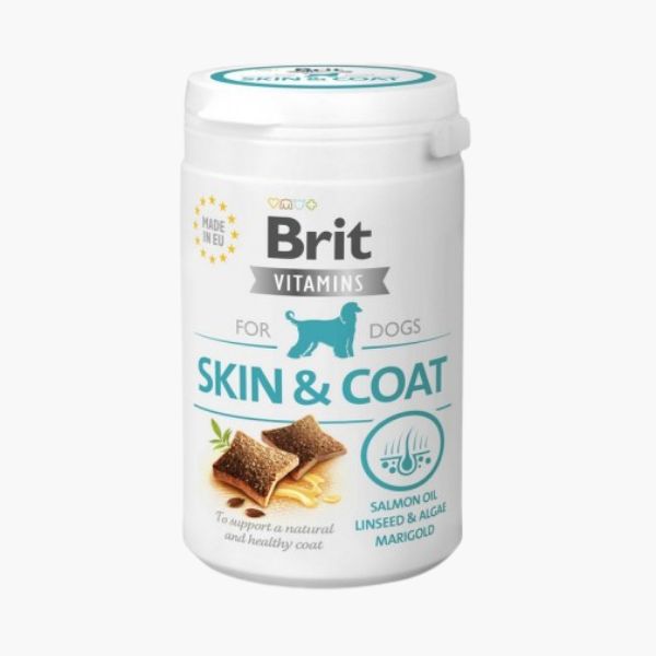 Витамины для шерсти собак от Brit