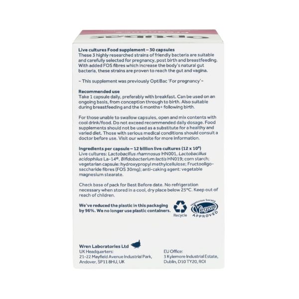 Пробиотики для беременных от Optibac