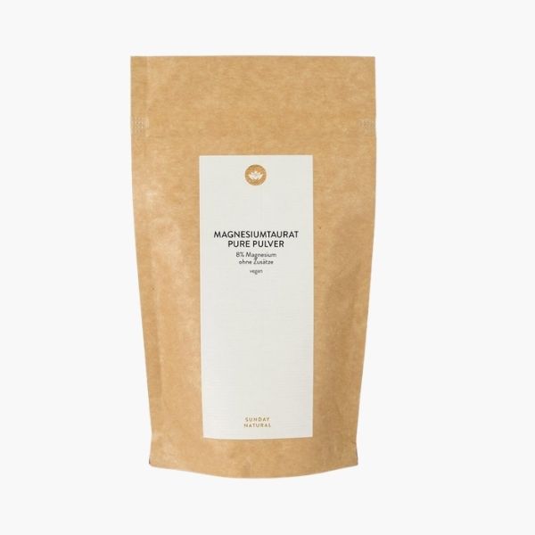 Магній таурат у порошку для нервової системи та серця | Magnesiumtaurat Pure Pulver Sunday Natural | 250 g