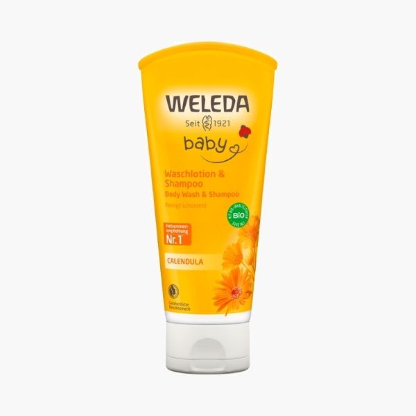 Дитячий шампунь Weleda Calendula Waschlotion and Shampoo для волосся та тіла немовлят | 200 ml